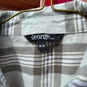 George button up flannel. Size M